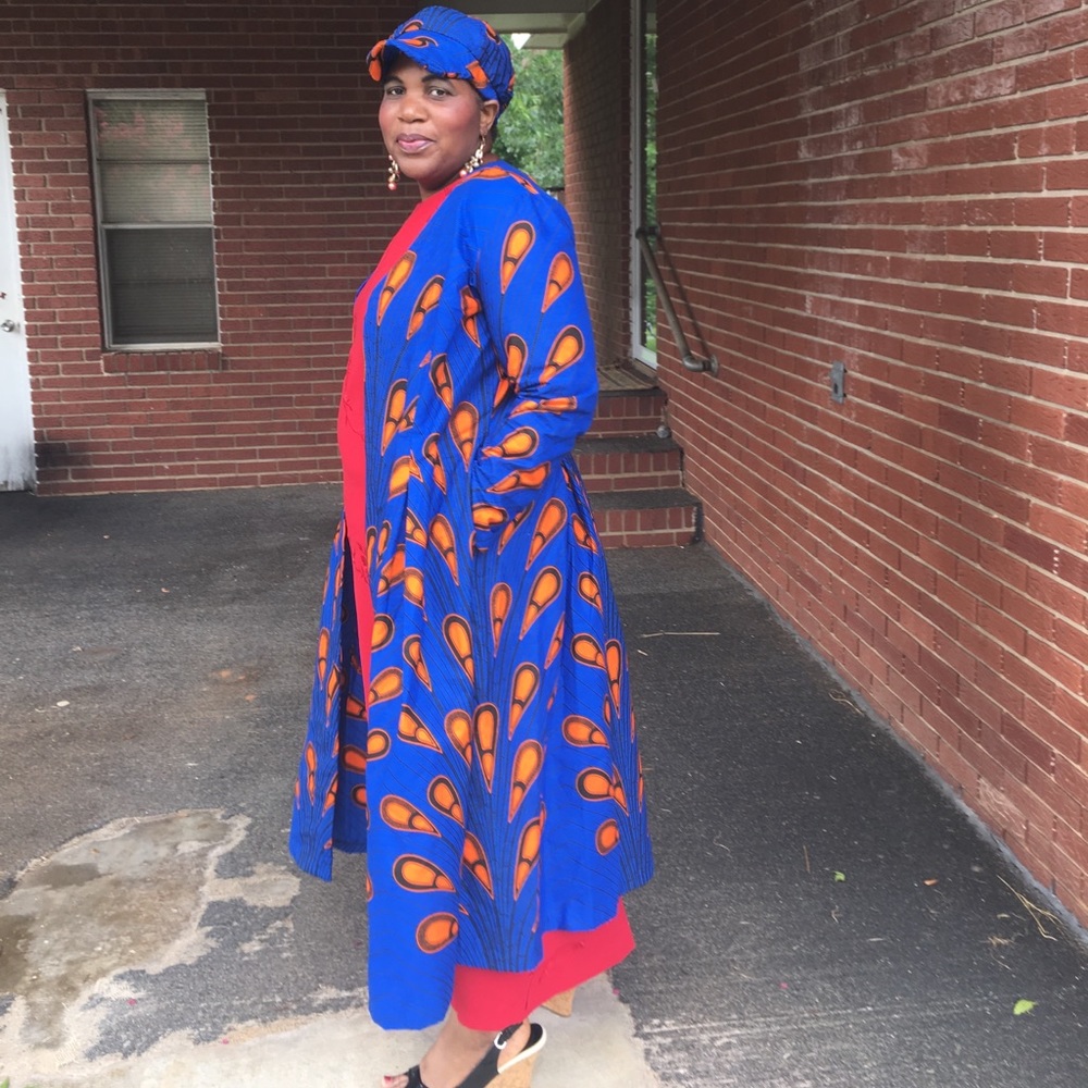 Vibrant African print jacket